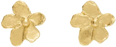 Elhanati Gold Conie Vallese Edition Small Golden Flower Earrings