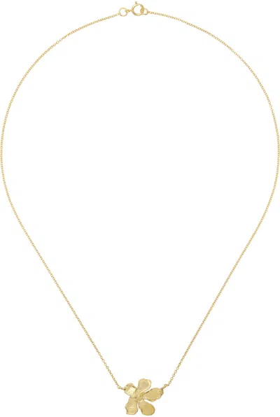 Elhanati Gold Simple Golden Flower Necklace