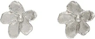 Elhanati Silver Conie Vallese Edition Small Flower Earrings In Metallic