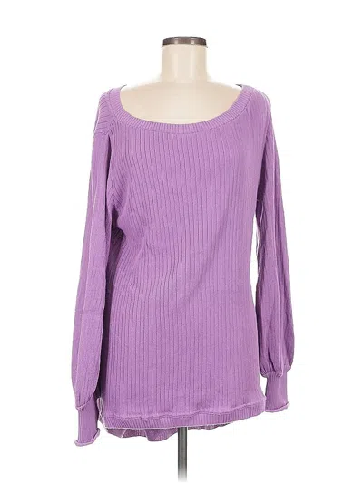 Pre-owned Elhoffer Design Pullover Sweater In Purple