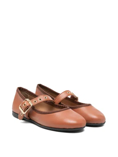 Eli 1957 Kids' Ballerinas With Strap In Brown