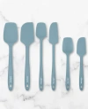 Eli Home 6 Piece Silicone Spatula Set In Blue