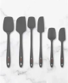 Eli Home 6 Piece Silicone Spatula Set In Gray