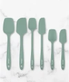 Eli Home 6 Piece Silicone Spatula Set In Green