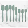 Eli Home 8 Piece Silicone Spatula Set In Green