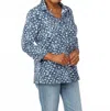Eli Karen 3/4 Sleeve Shirt Jacket In Mosaic In Multi