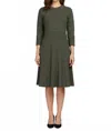 Eli-o Textured Knit Dress In Green In Green