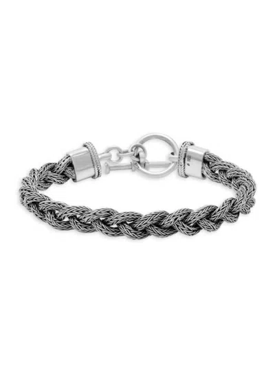 Eli Pebble Men's Sterling Silver Toggle Chain Bracelet