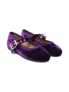 Eli1957 Buckle-strap Ballet Flats In Purple