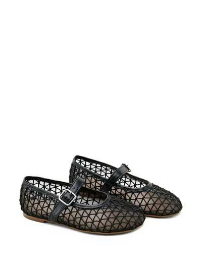 Eli1957 Kids' Buckle-strap Ballerinas In Animal Print