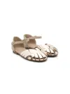 Eli1957 Patent-leather Sandals In Gold