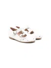 Eli1957 Cow-print Fur-desgin Mary Janes In White