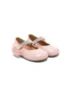 Eli1957 Crystal-embellished Ballet Flats In Pink