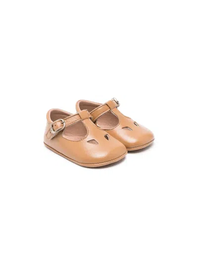 Eli1957 Babies' Cut Out-detail Leather Sandals In Brown