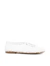 Eli1957 Geometric-pattern Ballet Flats In White