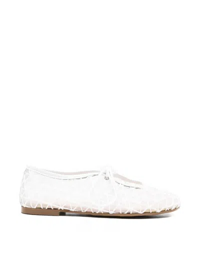 Eli1957 Kids' Geometric-pattern Ballet Flats In White