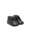 Eli1957 Lace-up Leather Boots In Blue