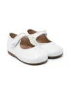 Eli1957 Leather Ballet Flats In 白色