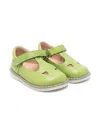 Eli1957 Leather Sandals In Green