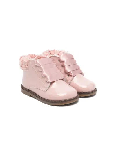 Eli1957 Babies' Patent-finish Boots In Pink
