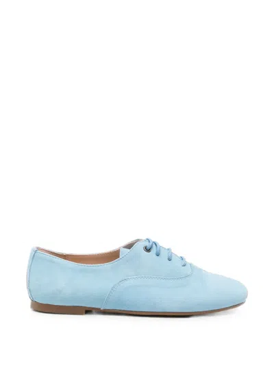 Eli1957 Kids' Suede Lace-up Sneakers In Blue