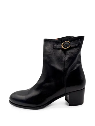 Elia Maurizi Garda Leather Boots In Black