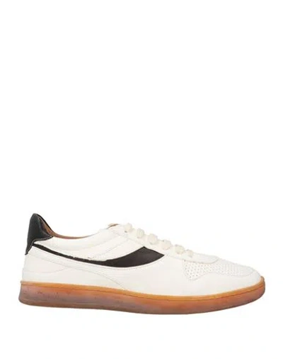 Elia Maurizi Man Sneakers White Size 7 Leather