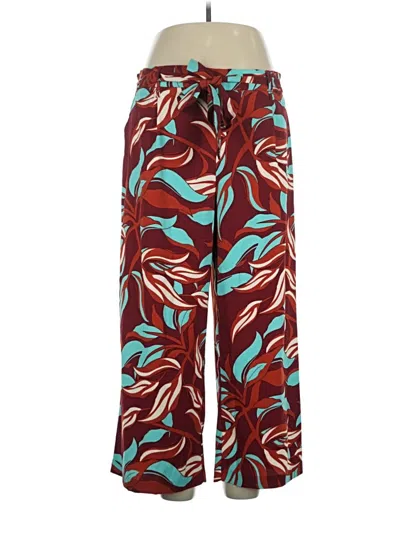 Pre-owned Eliane Rose Casual Pants In Burgundy