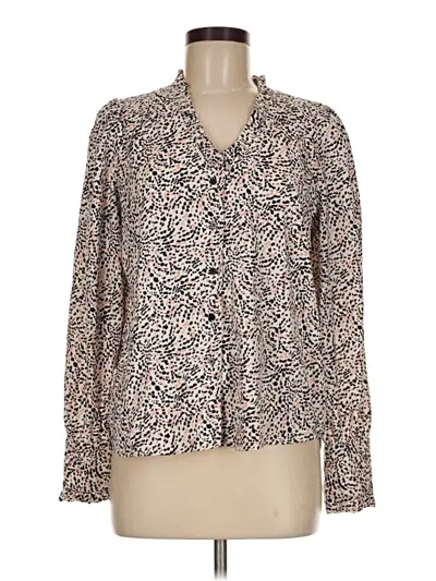 Pre-owned Eliane Rose Long Sleeve Blouse In Ivory