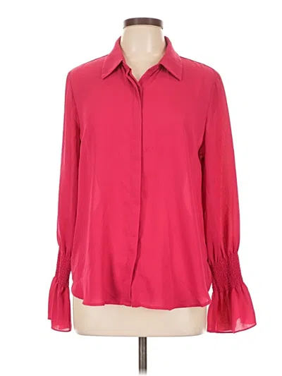 Pre-owned Eliane Rose Long Sleeve Blouse In Red