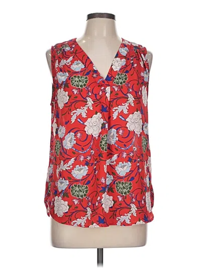 Pre-owned Eliane Rose Sleeveless Blouse In Red
