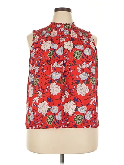 Pre-owned Eliane Rose Sleeveless Blouse In Red