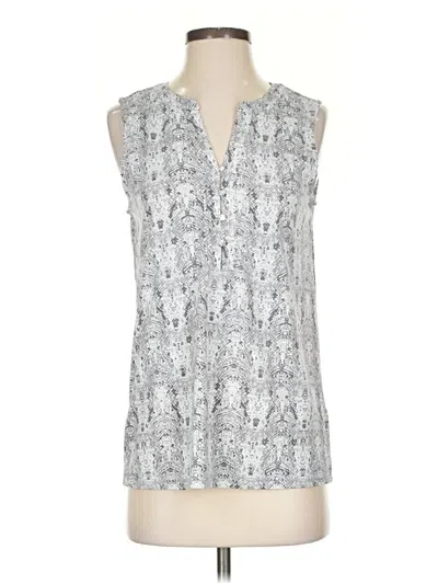 Pre-owned Eliane Rose Sleeveless Blouse In Silver
