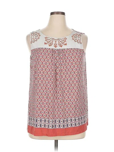 Pre-owned Eliane Rose Sleeveless Top Red Halter Neckline Tops