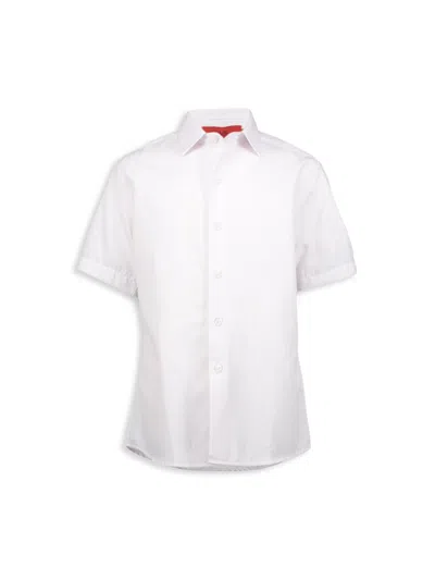 Elie Balleh Kids' Boy's Classic Button Down Shirt In White