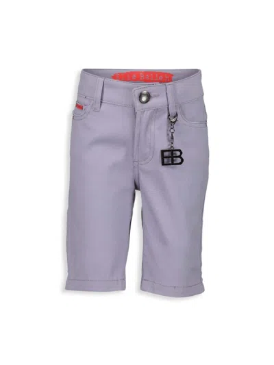 Elie Balleh Kids' Little Boy's Twill Shorts In Grey