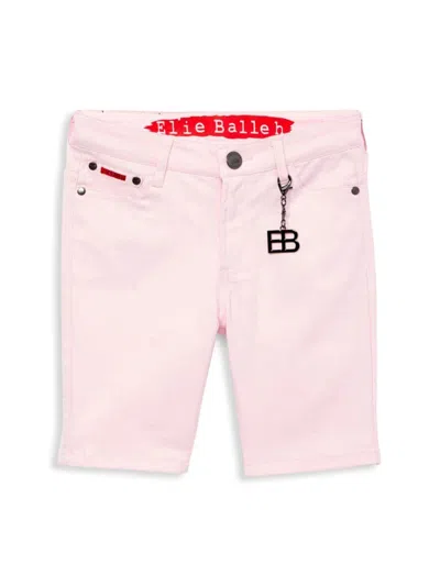 Elie Balleh Kids' Little Boy's Twill Shorts In Pink