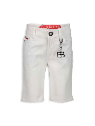 Elie Balleh Kids' Little Boy's Twill Shorts In White
