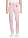 Elie Balleh Men's Flat Front Twill Pants In Pink