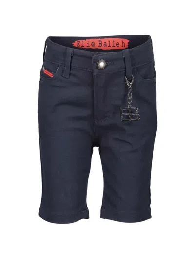 Elie Balleh Men's Logo Chain Bermuda Shorts In Navy