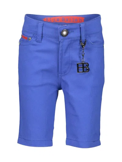 Elie Balleh Men's Logo Charm Denim Shorts In Royal