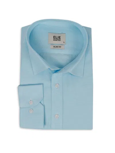 Elie Balleh Men's Slim Fit Check Dress Shirt In Baby Blue