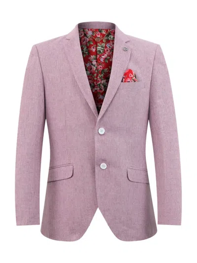Elie Balleh Men's Slim Fit Crosshatch Sportcoat In Lavender