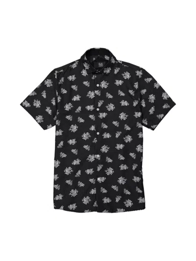 Elie Balleh Men's Slim Fit Floral Button Down Shirt In Black