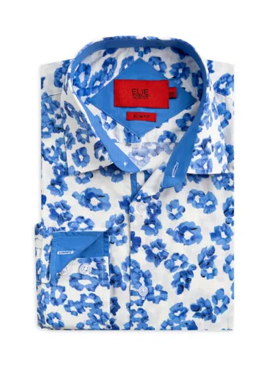 Elie Balleh Men's Slim Fit Floral Shirt In Blue