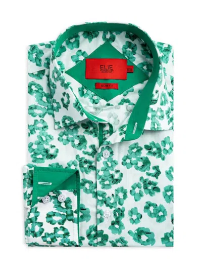 Elie Balleh Men's Slim Fit Floral Shirt In Green