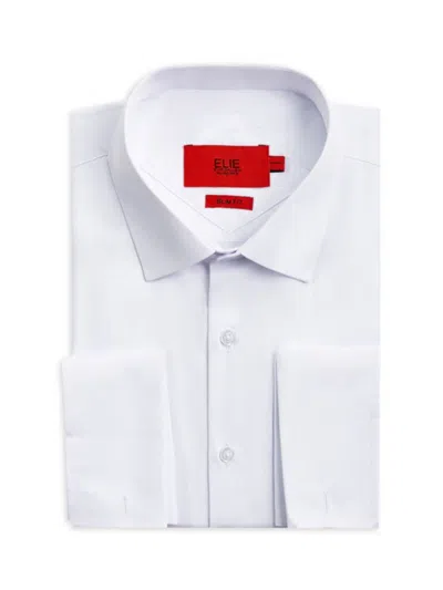 Elie Balleh Men's Slim Fit French Cuff Shirt In White