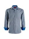 Elie Balleh Men's Slim Fit Geometric Print Shirt In Blue
