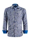 ELIE BALLEH MEN'S SLIM FIT PAISLEY PRINT SHIRT