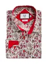 Elie Balleh Men's Slim Fit Paisley Sport Shirt In Red